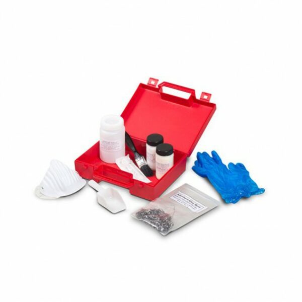 Kit da laboratorio Darcy per assorbire piccole furoriuscite di mercurio in maniera rapida e sicura.