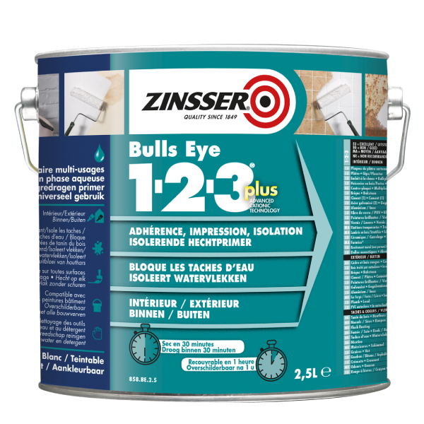 ZINSSER PRIMER Bulls Eye 1-2-3 Plus